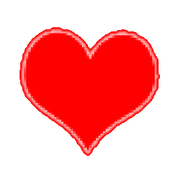 Gaudy heart flashing gif
